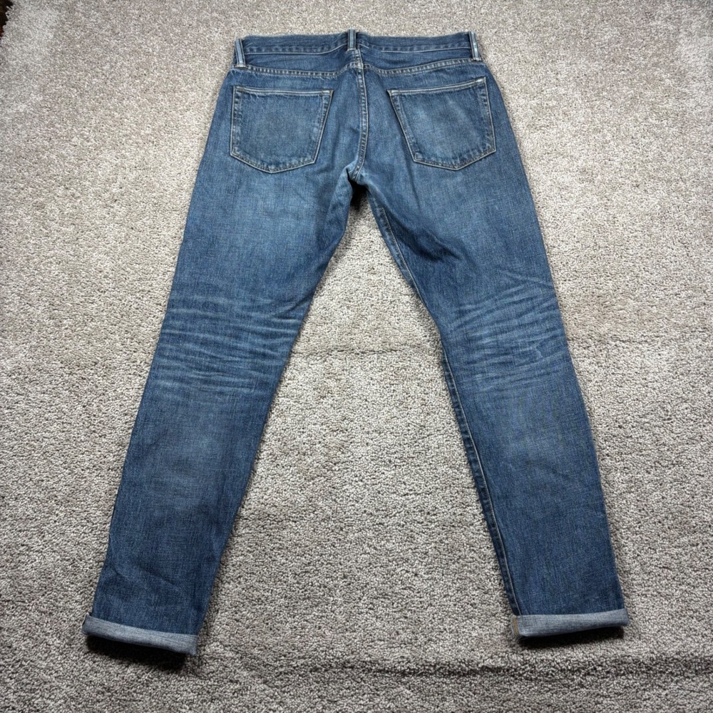 Simon Miller Mens Slim Fit Selvedge Denim Jeans Blue Medium Wash 30x32 USA Made